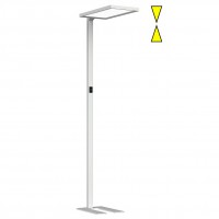 OFFICE MASTER A LED 80W STMÍVATELNÁ Stojací kancelářská lampa, těleso hliník, povrch šedostříbrná, nebo bílá, difuzor plast opál, LED 80W, 8000lm nahoru 4200lm, dolů 3800lm, neutrální 4000K, Ra80, dotyk stmívač, 230V, IP20, rozměry 310x52x1950mm, svítí nahoru/dolů