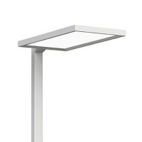 OFFICE MASTER A LED 80W STMÍVATELNÁ Stojací kancelářská lampa, těleso hliník, povrch šedostříbrná, nebo bílá, difuzor plast opál, LED 80W, 8000lm nahoru 4200lm, dolů 3800lm, neutrální 4000K, Ra80, dotyk stmívač, 230V, IP20, rozměry 310x52x1950mm, svítí nahoru/dolů