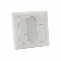DIM 6 DALI DALI ovladač 6-ti tlačítkový zap/vyp, stmívání, skupiny, scény, pasívní režim (napájení ze sběrnice DALI), IP20, 71x71x11mm, KU68