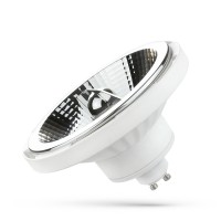 LED GU10 ES111 230V Světelný zdroj bodová žárovka LED 10W, 12W, GU10 ES111, teplá 3000K, neutrální 4000K, vyzařovací úhel 20°, 45°, Ra80, 230V, povrch černá, nebo bílá, rozměry d=111mm l=74mm