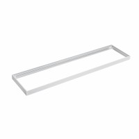 MR106 - Rám pro LED panel 120x30 Montážní rám pro spodní montáž LED panelů, bezšroubový, materiál kov, povrch bílá, pro panel 300x1200mm, do sádrokartonu SDK, rozměry 300x1200x43mm.