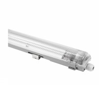 FRAGOR 1x10W/1x20W/1x25W, T8 Stropní nebo závěsné průmyslové prachotěsné svítidlo, spojovatelné do linií, těleso plast šedá, krycí plast čirý, pro LED zářivku 1x10W, 60cm/1x20W, 120cm/1x25W, 150cm, T8, G13, 230V, IP65, tř.2, rozměry 67x63mm, délka dle typu.