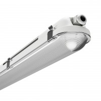 NORMA LED 21W, 40W, 58W, 85W, IP65, IK10 Průmyslové, prachotěsné svítidlo, těleso plast šedá, difuzor plast, přepínatelný příkon 21W, neutrální 4000K, vyzař. úhel 120°, Ra80, 230V, IP66, IK10, průběžné zapojení 3x1,5