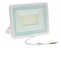 FRATER 50W, IP65 LED reflektor, nastav. směr svícení, těleso hliník, povrch bílá, LED 50W, 4000lm, denní 6000K, vyzař. úhel 120°, Ra80, 230V, IP65,  tř.1. rozměry 160x205x31mm.