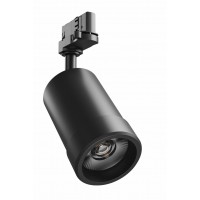 FORIS 20W CCT Bodové svítidlo, těleso hliník, povrch černá, nebo bílá, LED 20W, přepín CCT teplá 3000K-denní 6000K, Ra80, plynule nastavitelný vyzařovací úhel 20°-45°, 230V, IP20, rozměry d=84mm, h=185mm, 3F adaptér Nordic Aluminium