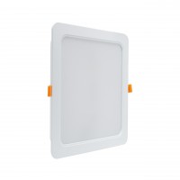 FUGA SQ 12W/18W/24W, IP44 Stropní podhledové svítidlo, čtvercové, těleso plast bílá, difuzor plast opál, LED panel 12W/18W/24W, teplá 3000K/neutrální 4000K/denní 6000K, vyzař úhel 110°, 230V, do koupelny IP44, tř.2, rozměry dle typu.