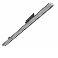 LINETRACK LED 12W-45W, CCT Kolejnicové svítidlo, plast černá, LED 12 - 42W, 5200lm, přepín teplota CCT teplá 3000K, neutrální 4000K, denní 6000K, nast sklon svícení +-45°, vyzařovací úhel 90°, Ra90, 230V, IP20, rozměry 1200x60x90mm, do 3F lišty Nordic Alu