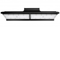 FOSIO 100W/150W/200W, IP66, IK10 Stropní průmyslové prachotěsné svítidlo, těleso hliník, povrch černá, LED 100W/150W/200W, neutrální 4000K, vyzař. úhel 90° nebo 75°+140°, Ra80, stmív. 1-10V, 230V, IP66, IK10, tř.1, rozměry dle typu.