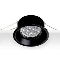 FLEXAREHA 1X50W GU10 Stropní, vestavné, bodové, komínkové, výklopné+-20°, svítidlo, těleso kov, povrch lak mat, pro žárovku 1x50W, GU10, ES50, 230V, IP20, tř.1. rozměry d=86mm