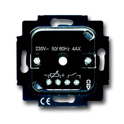 60W-400W TRIAC Nástěnný otočný stmívač pro běžné žárovky, nebo halogenové žárovky 60W-400W, TRIAC, 230V, do KU68