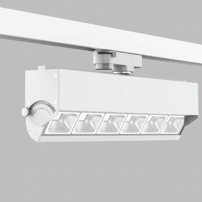 LLT ROT ADJUST LED 27W, 36W, 55W Lineární svítidlo, těleso hliník, povrch černá, nebo bílá, otočné 350°, nast sklon svíc +-60°, LED 27W, 36W, 55W, teplá 3000K, neutrální 4000K, 3510lm, vyzař. úh 60/90°, Ra80, UGR<19, 230V, IP20, 3F adapt NORDIC ALUMINIUM, EUTRAC