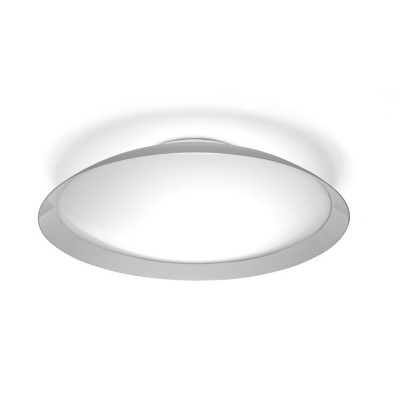 SODERA LED Stropní svítidlo, základna kov, povrch bílá, difuzor plast opál, LED 40W, teplá 3000K, 3500lm/cca 175W žár., 230V, IP20, tř.1, d=900mm, h=180mm