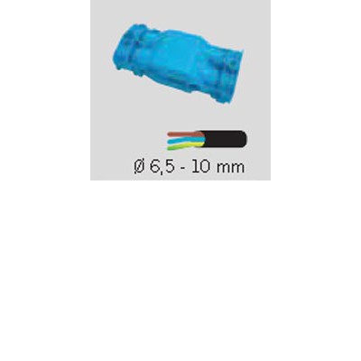  Kabelová spojka pro 3 kabely 230V, 3X4mm2, pro kabel d=6,5-10mm pro průběžné odbočení napájení zemních, nebo sloupkových svítidel, IP68, 95x45x25mm