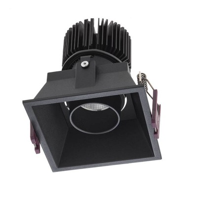 SLOUGHLY SQ, LED 10W Podhledové, zápustné svítidlo, materiál hliník, povrch bílá, nebo černá, LED 1x10W, 930lm/teplá 2700K, nebo 1120lm/neutrální 4000K, 230V, IP20, tř.2, rozměry 90x90x99mm, vč trafa