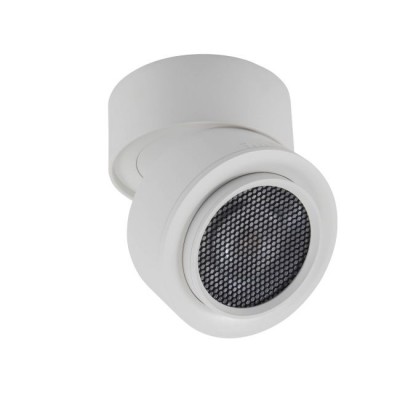 LIBERI PL 15W Stropní přisazené bodové svítidlo, výklopné +-90°,  těleso kov, povrch bílá, LED 15W, 1627lm, neutrální 4000K, ZOOM nastavitelný vyzař. úhel 15°-45°, Ra90, 230V, IP40, tř.2, rozměry d=80mm, h=85mm.
