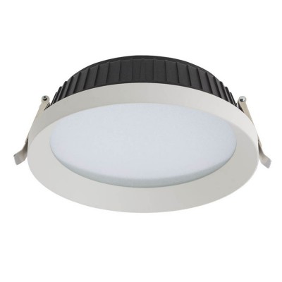 ROTANSA Stropní, podhledové, svítidlo, materiál hliník, povrch bílá, difuzor polykarbonát opál, LED 21W, 1472lm, teplá 3000K, Ra80, 700mA, do koupelny IP54, tř.3, d=161mm, h=68mm, trafo samostatně