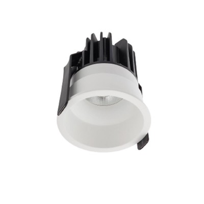 BELORS 500MA Stropní, podhledové, bodové komínkové svítidlo, materiál hliník, povrch bílá, krycí sklo čiré, LED 11W, neutrální 4000K, 500mA, vyzař. úhel 50°, IP20, Ra80, tř.3, d=82mm, h=75mm, trafo samostatně