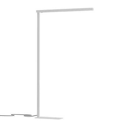 SPORET FL 48W Stojací kancelářská lampa, těleso hliník, povrch bílá, dif plast opál, LED 48W, 3995lm, teplá 3000K, vyzař úhel 100°/nahoru, 80°/dolů, UGR<19,  230V, IP40, 65x1933x984mm, svítí nahoru/dolů