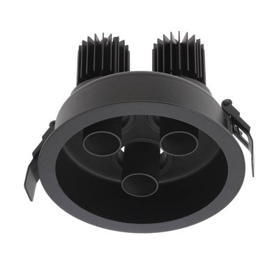 DELENO LED 3X9W klip Podhledové, trojbodové svítidlo, nastav směr sv, materiál hliník, povrch bílá, nebo černá, krycí plast transparentní, LED 3x9W, teplá 2700K/3000K, neutrální 4000K, UGR<10, Ra90, 230V, IP20, tř.2, rozměry d=150mm, h=113mm, vč trafa
