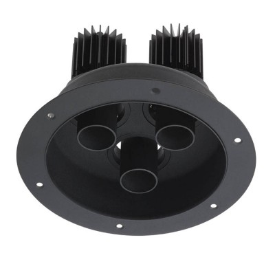 DELENO LED 3X9W Podhledové, trojbodové svítidlo, nastav směr sv, materiál hliník, povrch bílá, nebo černá, krycí plast transparentní, LED 3x9W, teplá 2700K/3000K, neutrální 4000K, UGR<10, Ra90, 230V, IP20, tř.2, rozměry d=170mm, h=112mm, vč trafa