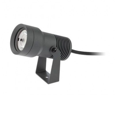 KROSBY 12W/18W IP67 Venkovní bodové svítidlo reflektor světlomet, nastavitelný směr svícení, těleso hliník, povrch tmavě šedá, LED 12W/18W, teplá 3000K/neutrální 4000K, vyzař. úhel 10°/36°, 230V, IP67, rozměry dle typu.