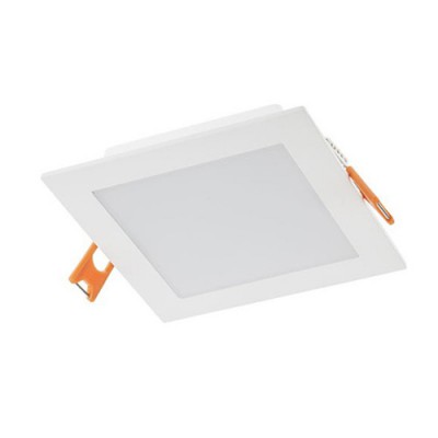 PORAD čtverec Stropní, vestavné, čtvercové svítidlo, těleso hliník, povrch bílá, difuzor plast opál, LED 6W, neutrální 4000K, 484lm, vyzař. úhel 120°, 230V, IP20, Ra80, tř.2, rozměry 110x110x25mm