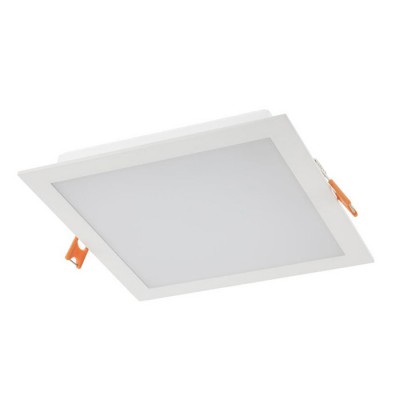 PORAD čtverec Stropní, vestavné, čtvercové svítidlo, těleso hliník, povrch bílá, difuzor plast opál, LED 18W, neutrální 4000K, 1507lm, vyzař. úhel 120°, 230V, IP20, Ra80, tř.2, rozměry 175x175x25mm