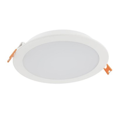 PORAD KRUH Stropní, podhledové, kruhové svítidlo, těleso hliník, povrch bílá, difuzor plast opál, LED 18W, teplá 3000K, 1346lm, vyzař. úhel 120°, 230V, IP20, Ra80, tř.2, rozměry d=175mm, h=25mm