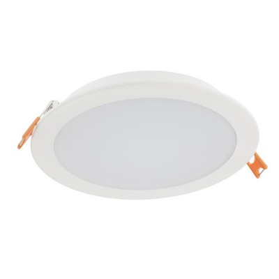 PORAD KRUH Stropní, vestavné, kruhové svítidlo, těleso hliník, povrch bílá, difuzor plast opál, LED 18W, neutrální 4000K, 1498lm, vyzař. úhel 120°, 230V, IP20, Ra80, tř.2, rozměry d=175mm, h=25mm