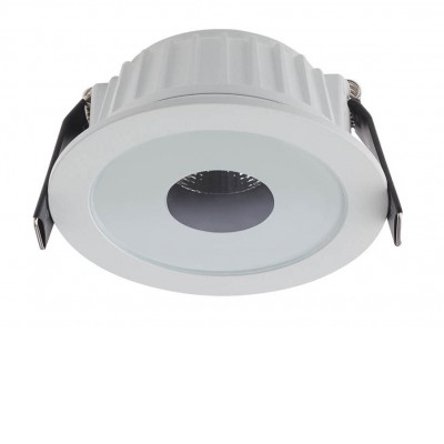 HELENS LED 13W Vestavné svítidlo, materiál hliník, povrch bílá mat, difuzor sklo mezikruží bílá, LED 13W, 1190lm, neutrální 4000K, 230V, IP20, Ra90, tř.2, rozměry d=92mm, h=44mm.