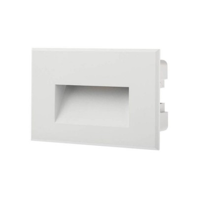 MINERLA WL 3W IP65 Vestavené venkovní svítidlo do stěny, těleso hliník, povrch bílá, LED 3W, 190lm, teplá 3000K, Ra80, 230V, IP65, tř.1, rozměry 120x80x50mm, svítí dolů
