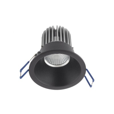LIPONDA 1X50W GU10 KRUH Stropní, podhledové, bodové, komínkové kruhové svítidlo, materiál hliník, povrch bílá/černá, pro žárovku 1x50W, GU10, ES50, 230V, IP20, tř.1, rozměry d=82mm, h=35mm