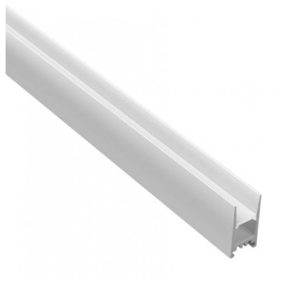 PRF profil Přisazený profil pro LED pásky, materiál hliník, difuzor plast opál, povrch bílá, max šířka LED pásku 12mm, rozměry 15,5x30mm, délka l=3m
