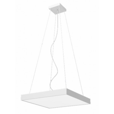 NERESIOLA PL/HL SQ 80W Stropní/závěsné svítidlo, těleso kov, povrch bílá, difuzor plast, LED 80W, 12600lm, neutrální 4000K, vyzař. úhel 80°, UGR<19, Ra90, 230V, IP40, tř.1, rozměry 800x800mm, závěs SAMOSTANĚ