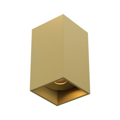 VODIX SQ 5W IP40 Stropní, přisazené, bodové svítidlo, základna hliník, povrch zlatá, LED 5W, 532lm, teplá 3000K, vyzař. úhel 36°, UGR<16, Ra92, 230V, IP40, tř.1, rozměry 40x40mm, h=70mm.