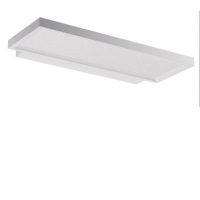 SIERO WL LED 40W, UGR<16 Nástěnné svítidlo, těleso hliník, povrch bílá, difuzor plast opál, LED 40W, 5386lm, neutrální 4000K, vyzař úhel 90°/nahoru, 80°/dolů, UGR<16, Ra90, 230V, IP40, 610x30x265mm, svítí nahoru/dolů.
