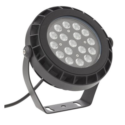 HEMEL LED 17W 36W RGB LED reflektor bodový, těleso hliník, povrch černá mat, kryt sklo, LED 17W/36W, teplá 3000K/neutrální 4000K, Ra80, 230V, RGB/24V IP65, Ra80, tř.1, rozměry dle typu.