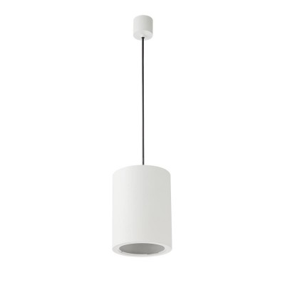 PRESSO závěsné LED Závěsné bodové svítidlo, těleso kov, povrch bílá, pro LED modul 25W, IP20, rozměry d=180mm, h=236mm, vč závěsného kabelu l=1200mm lze zkrátit, POUZE svítidlo, LED MODUL SAMOSTATNĚ