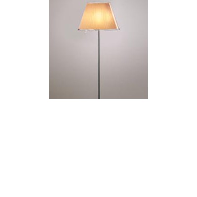 CHOOSE TERRA Stojací lampa, základna kov, povrch šedostříbrná, stínítko nastavitelný sklon 30°, pergamen přírodní + plast čirý, pro žárovklu 2x75W, E27, 230V, IP20, d=358mm, h=1400mm