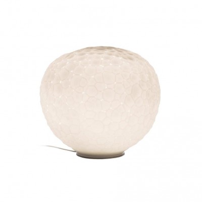 METEORITE TAVOLO Stolní lampa, základna kov, difuzor sklo foukané bílé, pro žárovku 1x48W, G9 nebo 1x150W, E27 A60, 230V, IP20, tř.2, rozměry dle typu, s vypínačem