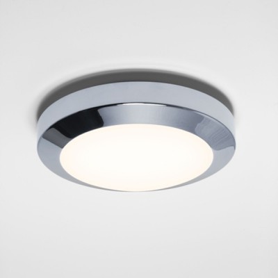 AWIT do koupelny 40W E14 IP44 Stropní svítidlo, základna kov, povrch chrom lesk, difuzor sklo opál, pro žárovku 40W, E14, 230V, do koupelny IP44, tř.1, rozměry d=180mm, h=60mm