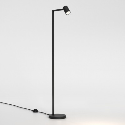 DIOPTAS FL Stojací lampa, nastavitelný směr svícení, materiál kov, povrch bílá, nebo černá, pro žárovku 6W, GU10, 230V, IP20, tř.2, rozměry 1225x285mm, vypínač na kabelu