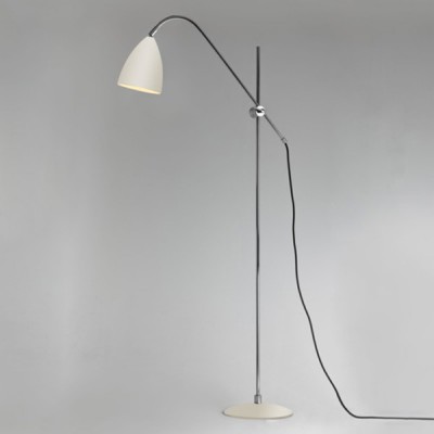 BIZMIT stojací lampa 42W E27 Stojací lampa, nastav kryt, sklápěcí rameno, zákl kov, povrch krémová, kryt kov vnější krémová, vnitřní bílá, pro žár 42W, E27, 230V, IP20, tř.2, rozměry 1700x660mm, vypínač na kabelu