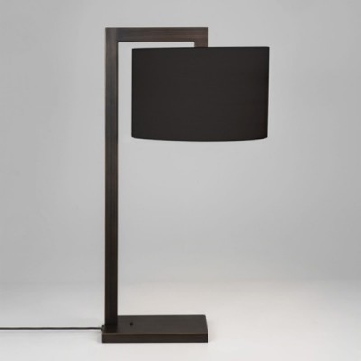 BASSAN stolní základna Stolní lampa, svítidlo na horní úchyt, základna kov, povrch bronz, pro žárovku 60W, E27, 230V, IP20, tř.2, rozměry 250x570x305mm, vč. vypínače, STÍNÍTKO SAMOSTATNĚ