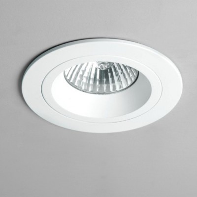 BINTONIT KRUH 50W GU10 Stropní, podhledové svítidlo kruhové, materiál hliník, povrch bílá, pro žárovku 50W, GU10, 230V, IP20, tř.1, rozměry d=100m, h=147mm
