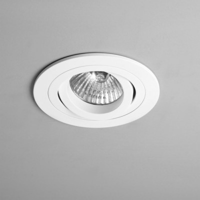BINTONIT KRUH 50W GU10 Stropní, podhledové svítidlo kruhové, výklopné +-20°, materiál hliník, povrch bílá, pro žárovku 50W, GU10, 230V, IP20, tř.1, rozměry d=100m, h=147mm