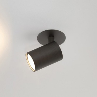 DIOPTAS R1 Stropní, podhledové bodové svítidlo, nastavitelný směr svícení, materiál kov, povrch bronzová, pro žárovku 1x50W, GU10 ES50, 230V, IP20, tř.1, rozměry 90x130mm;