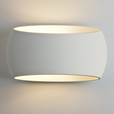DACHIA 60W E27 Nástěnné svítidlo, základna kov, těleso sádra, povrch bílá, pro žárovku 60W, E27, 230V, IP20, tř.2, rozměry 120x300x170mm, svítí nahoru/dolů