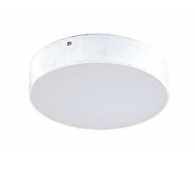 MARGATE R30 Stropní, přisazené svítidlo, těleso hliník, povrch bílá, difuzor plast opál, LED 36W, 3500lm, neutrální 4000K, 230V, IP20, rozměry d=300mm, h=55mm.