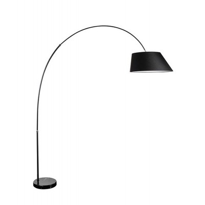 ABJECT 1x60W, E27 Stojací lampa, těleso kov, povrch černá, stínítko textil černá, pro žárovku 1x60W, E27, 230V, IP20, tř.1, rozměry stínítka d=460mm, h=200mm, lampy h=2250mm.